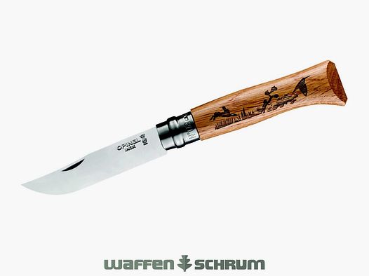 Cuchillo Opinel Animalia de acero inoxidable Liebre