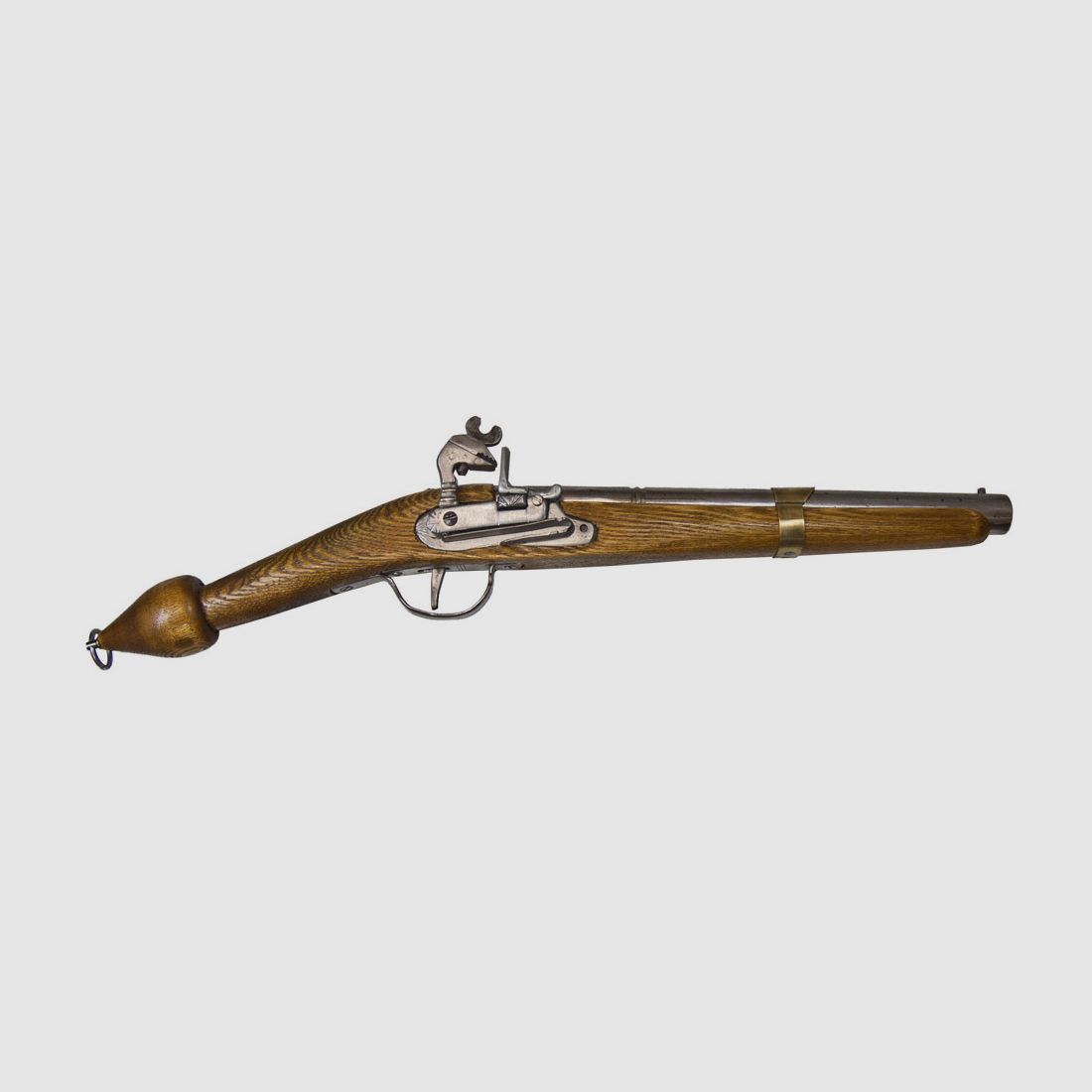 EinzelstĂĽck handgefertigte Deko Steinschloss Vorderladerpistole LĂ¤nge 62 cm