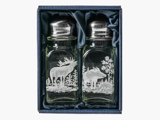 Salière et poivrière de chasse