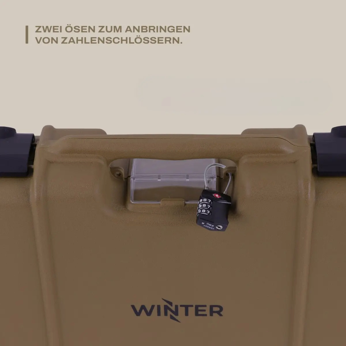 Winter Gewehrkoffer Coyote 107 cm