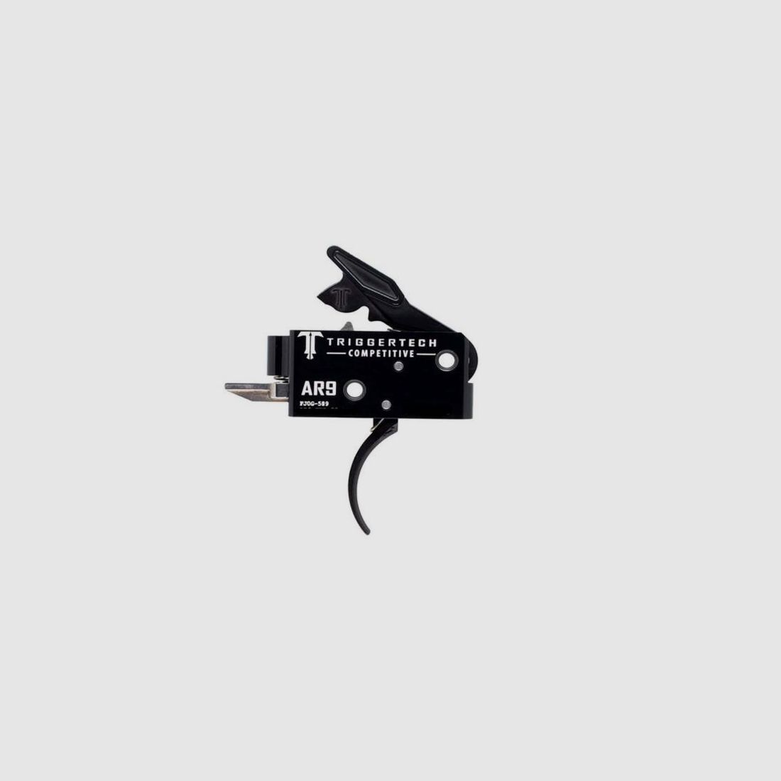 TRIGGERTECH tuning/replacement part for long gun trigger for AR-9 curved black 1600g, curved competitive