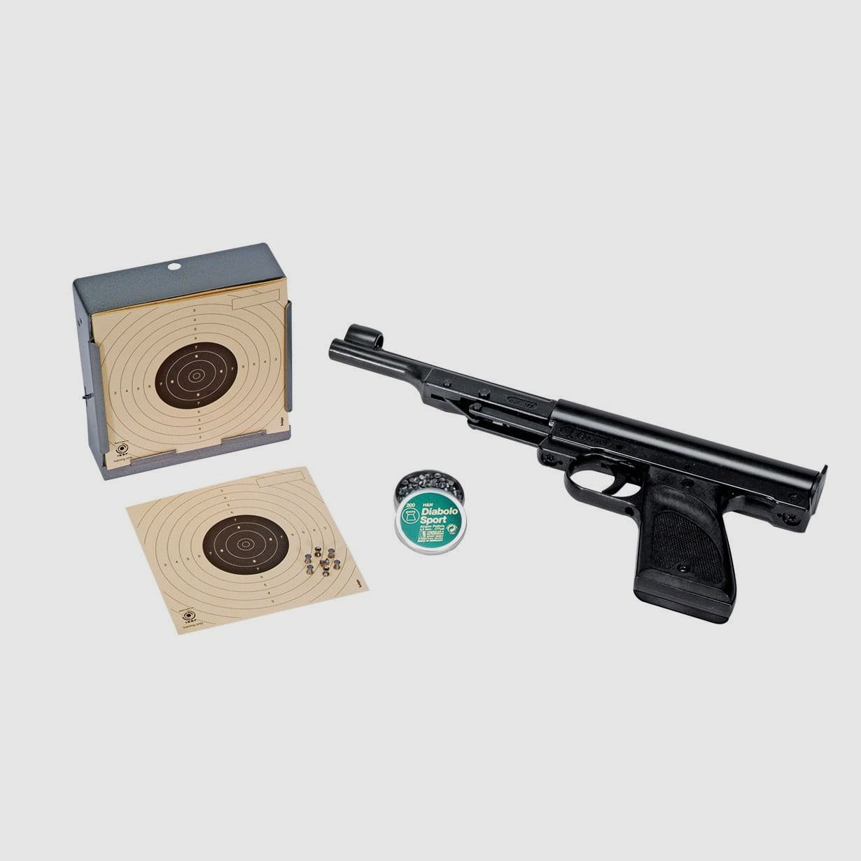 Pistola ad aria Record LP2 cal. 4,5 mm set