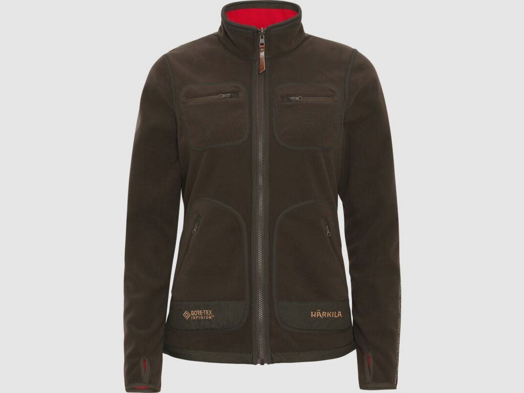 Härkila Kamko Fleecejacke Damen Braun / Rot