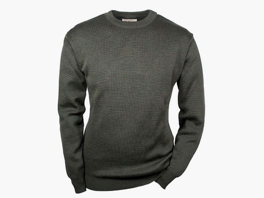 Hubertus Pullover Rundhals Oliv