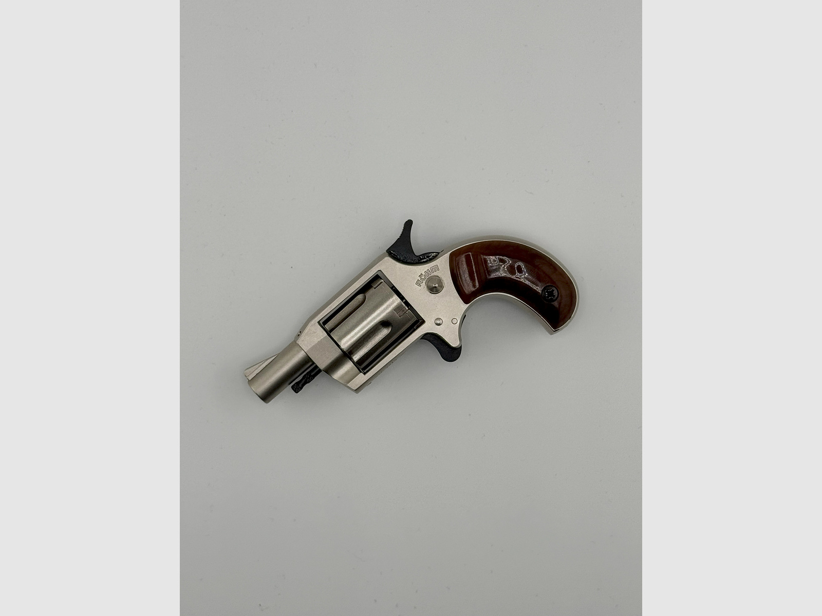 Röhm Little Joe nickel-plated - PTB 380 - Year of proof 1985 - Caliber 22 long blank firing