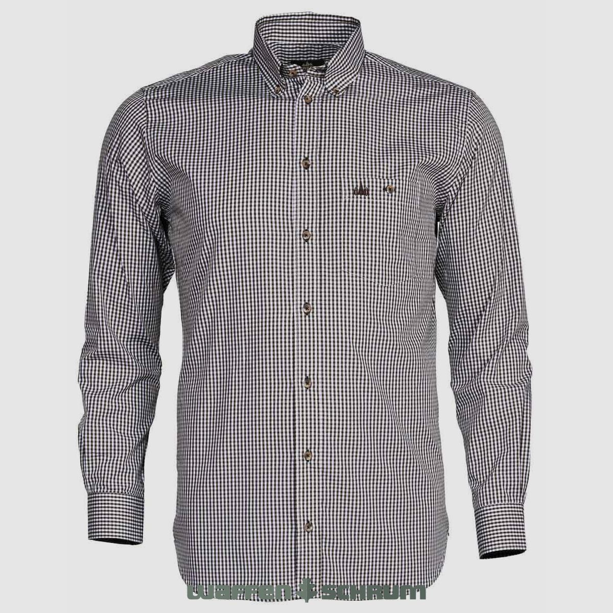 Foresta shirt checkered olive-brown