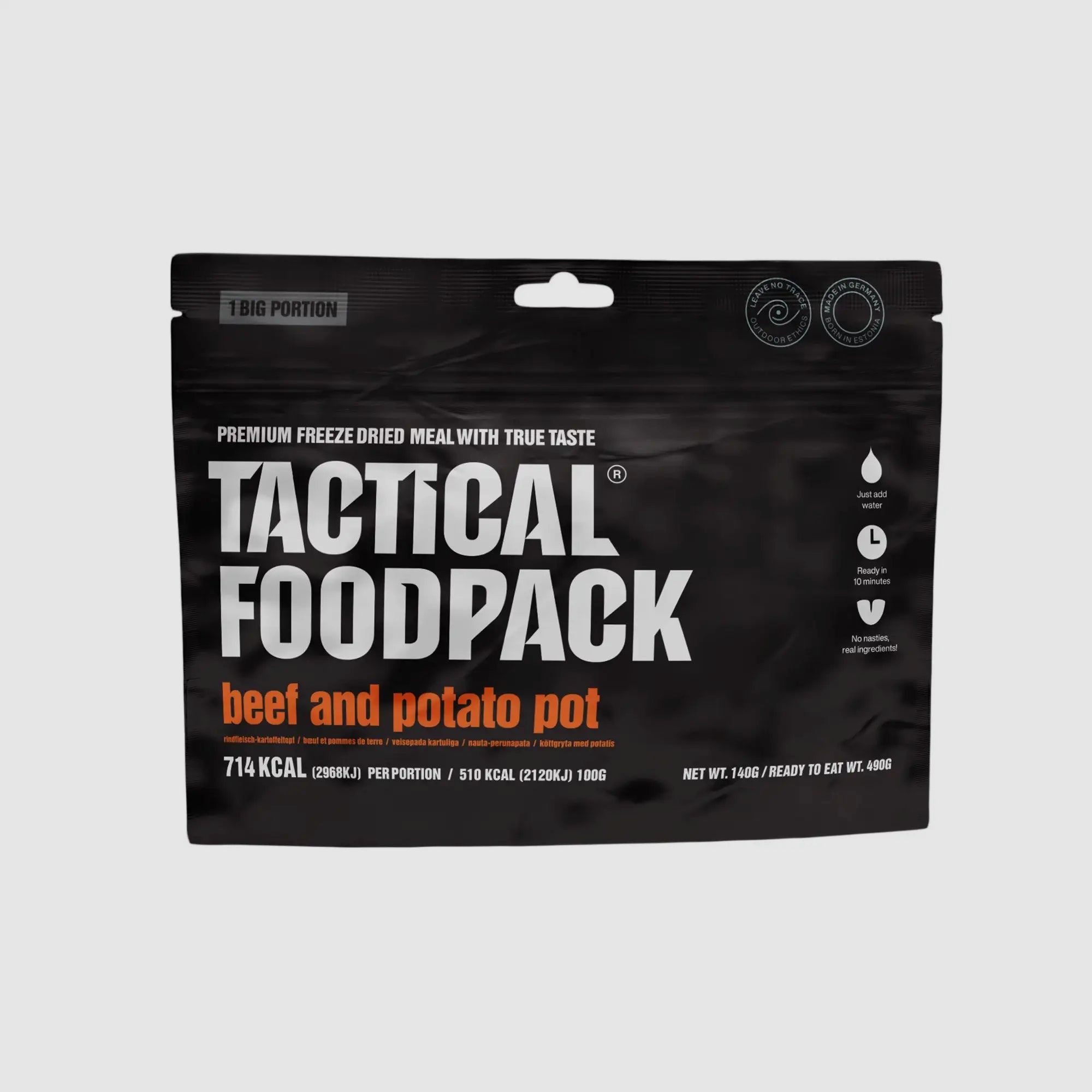 Tactical Foodpack Piatto Principale BIG Stufato di Manzo con Patate