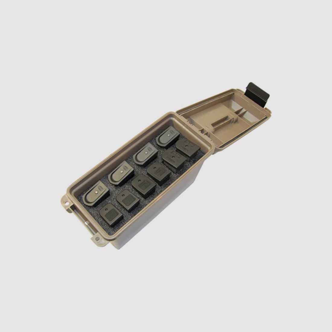 MTM CASE-GARD TACTICAL MAG CAN DOUBLE-STACK 1911 9MM LUGER 10-MAG TAN, billede 1 af 3