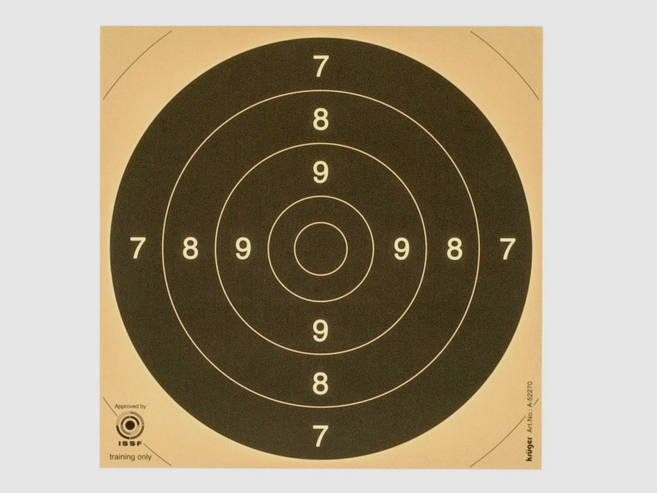 Cartones Centro Cible C50 21x21 cm - Lote de 50 - Marcado Preciso - Para Entrenamiento y Tiro de Precisión