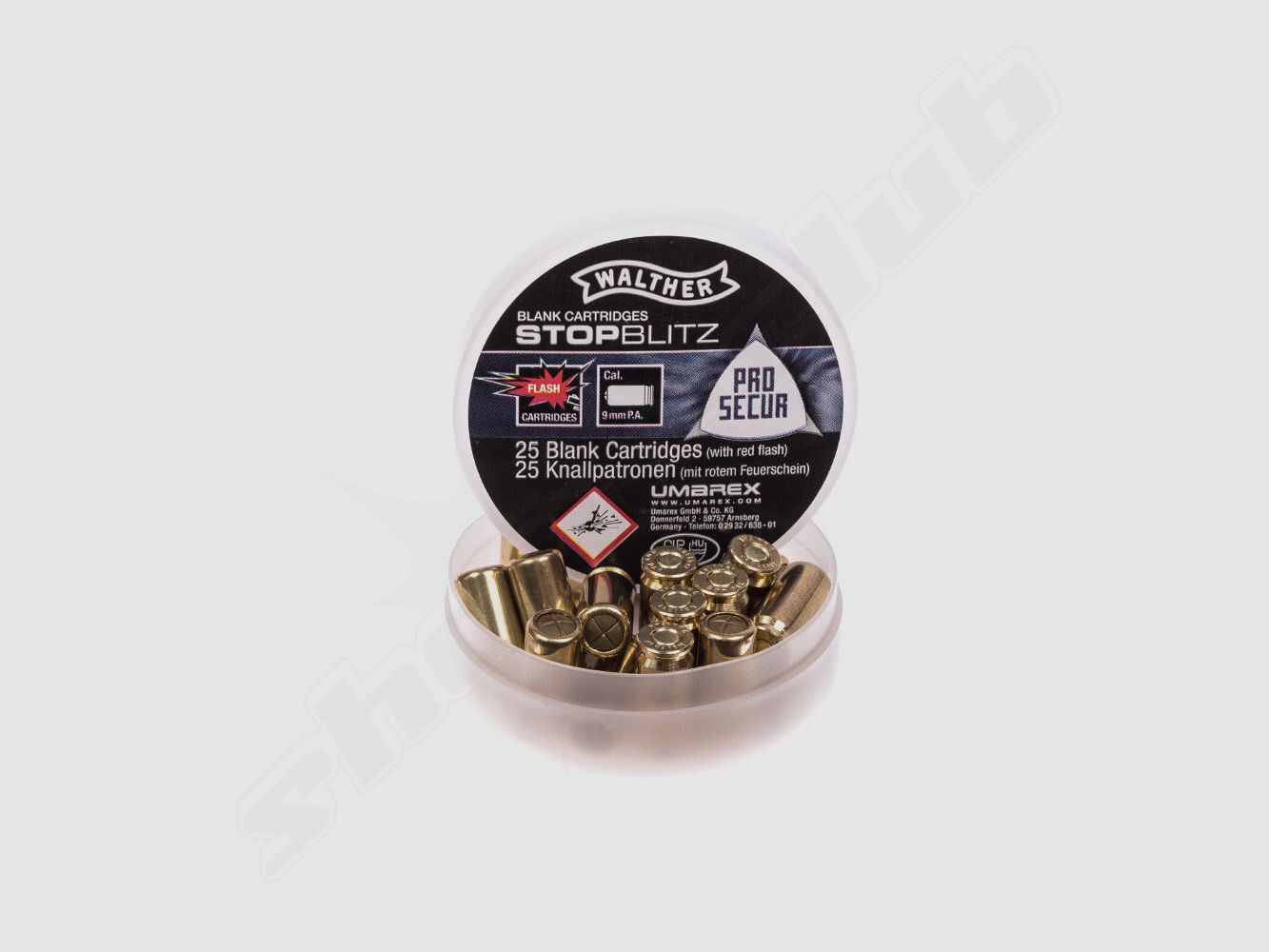 Walther Pro Walther Stop Blitz Knallpatronen 9mm P.A.K.