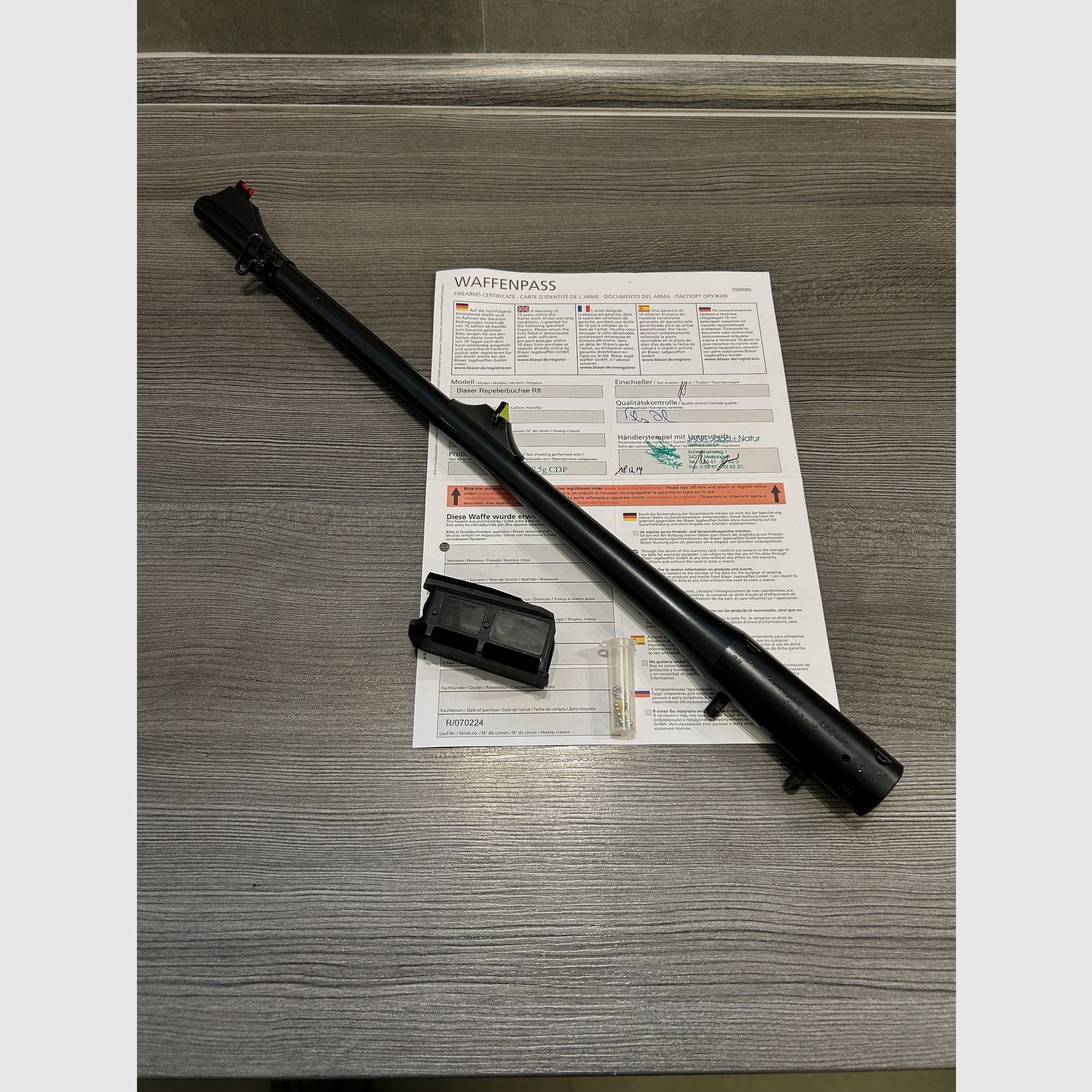 Wechsellauf Blaser R8 in 9,3x62