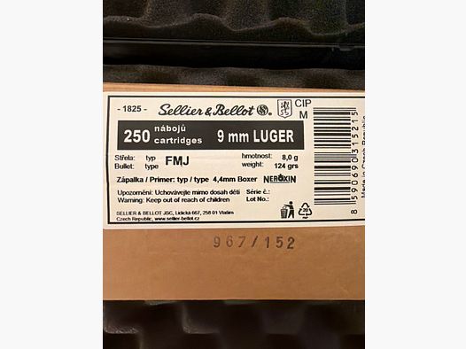 9mm Luger de Sellier & Bellot