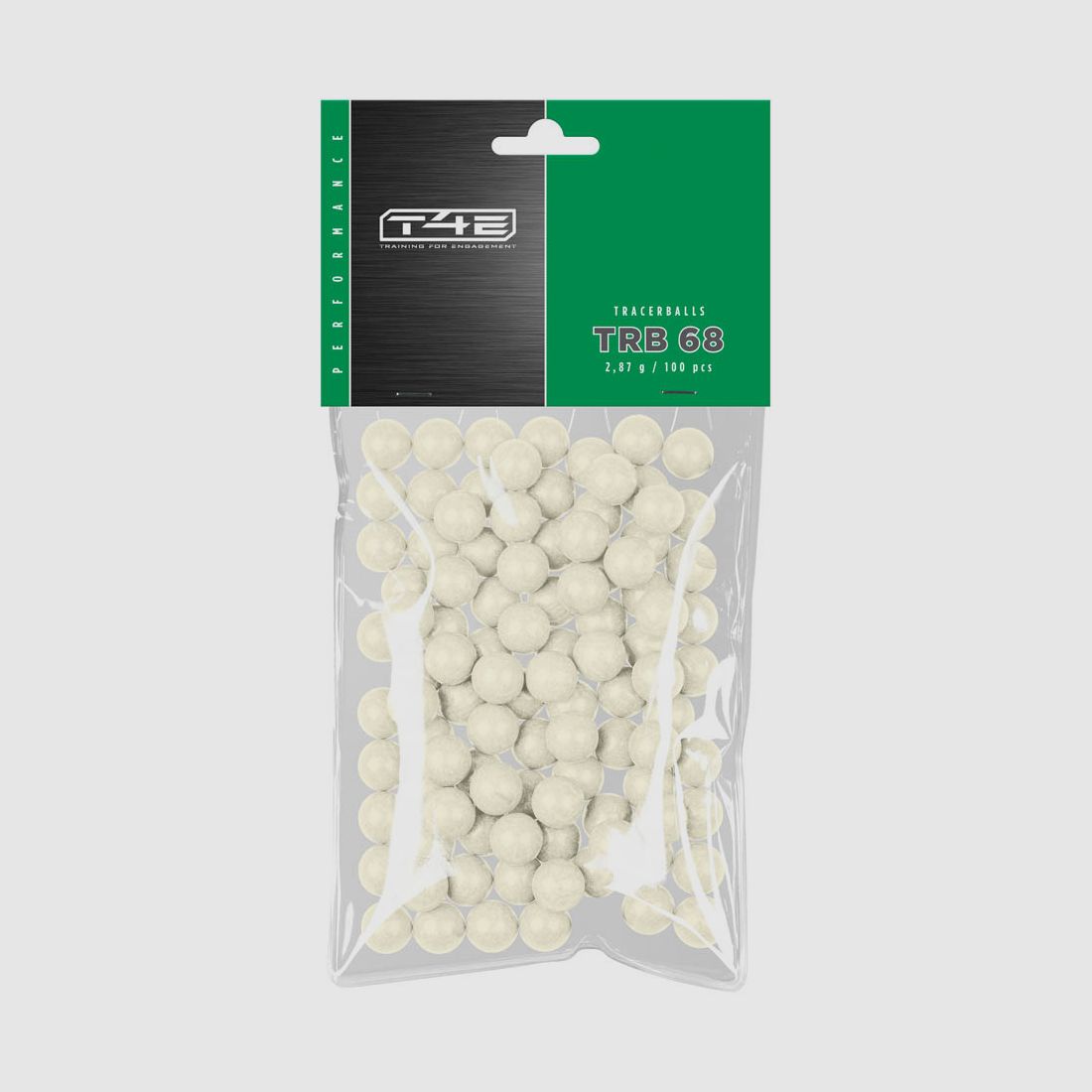 T4E Performance Tracerballs Pallini di Plastica Luminosi 100 Colpi Calibro .68