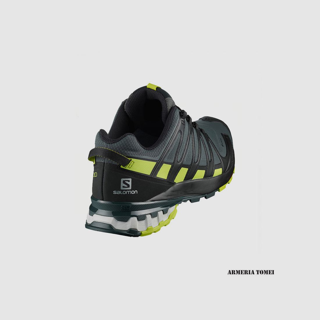 SALOMON – MAN – XA PRO 3D V8 GTX Urban Chic / Zwart / Lime Punch, afbeelding 2 van 4