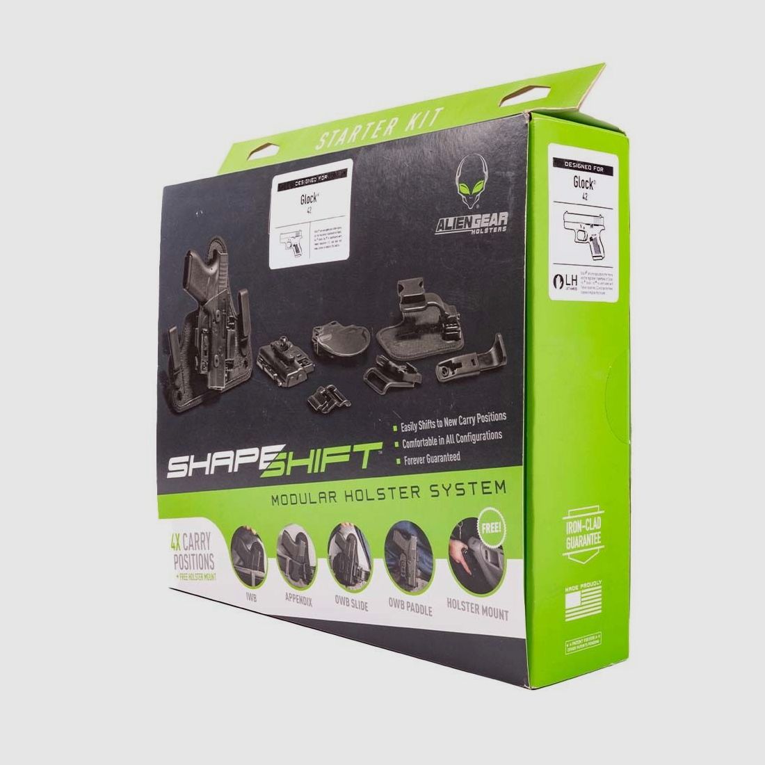 Aliengear Holsters ShapeShift Starter Kit Glock 42 Linkshänder