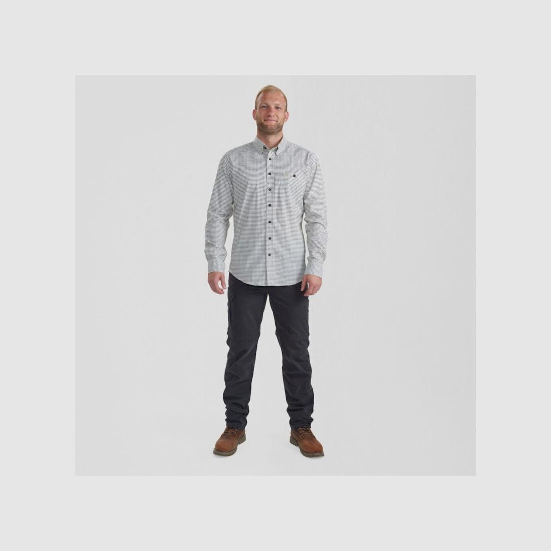 Deerhunter Herren Hemd Samuel Green Check 39/40