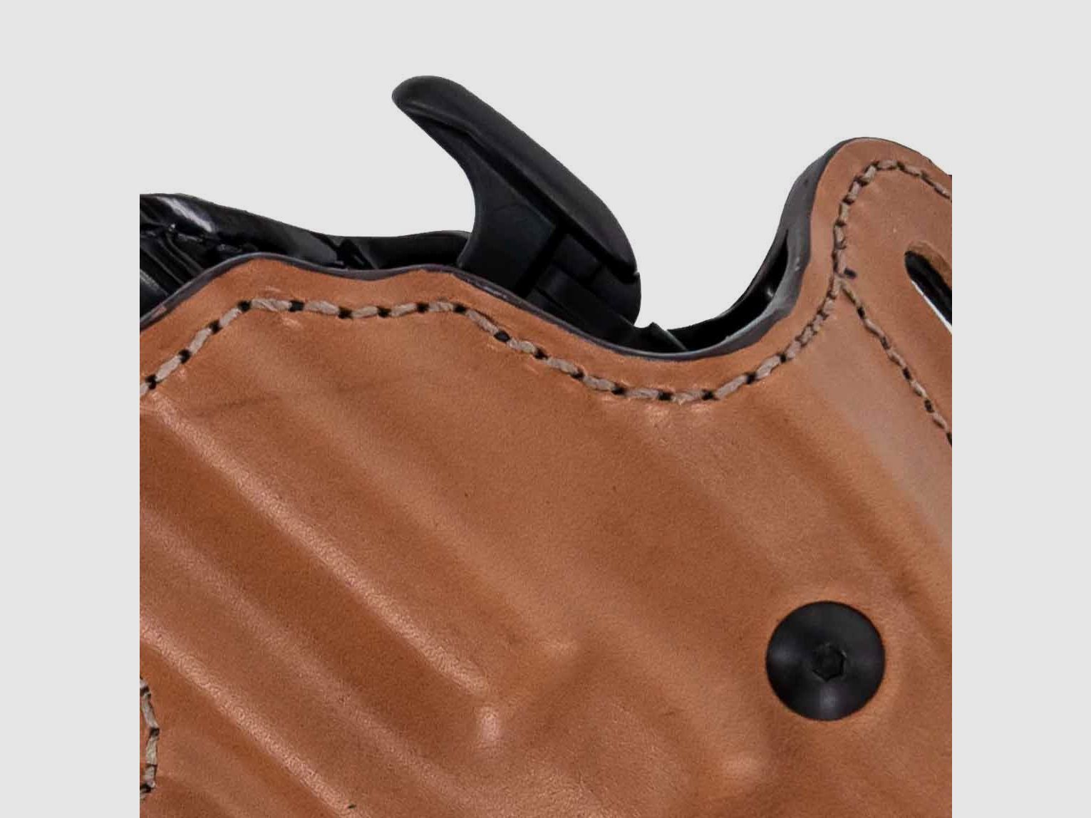 BIANCHI® 126GLS Leder Gürtelholster RDS 183* Glock 26/27/30/30S/33/39,H&K P2000SK/P30SK,S&amp;W M&amp;P Shield/Compact,Walther P99C DAO/QA/AS/PPS 9mm,.40-Beige-Rechts
