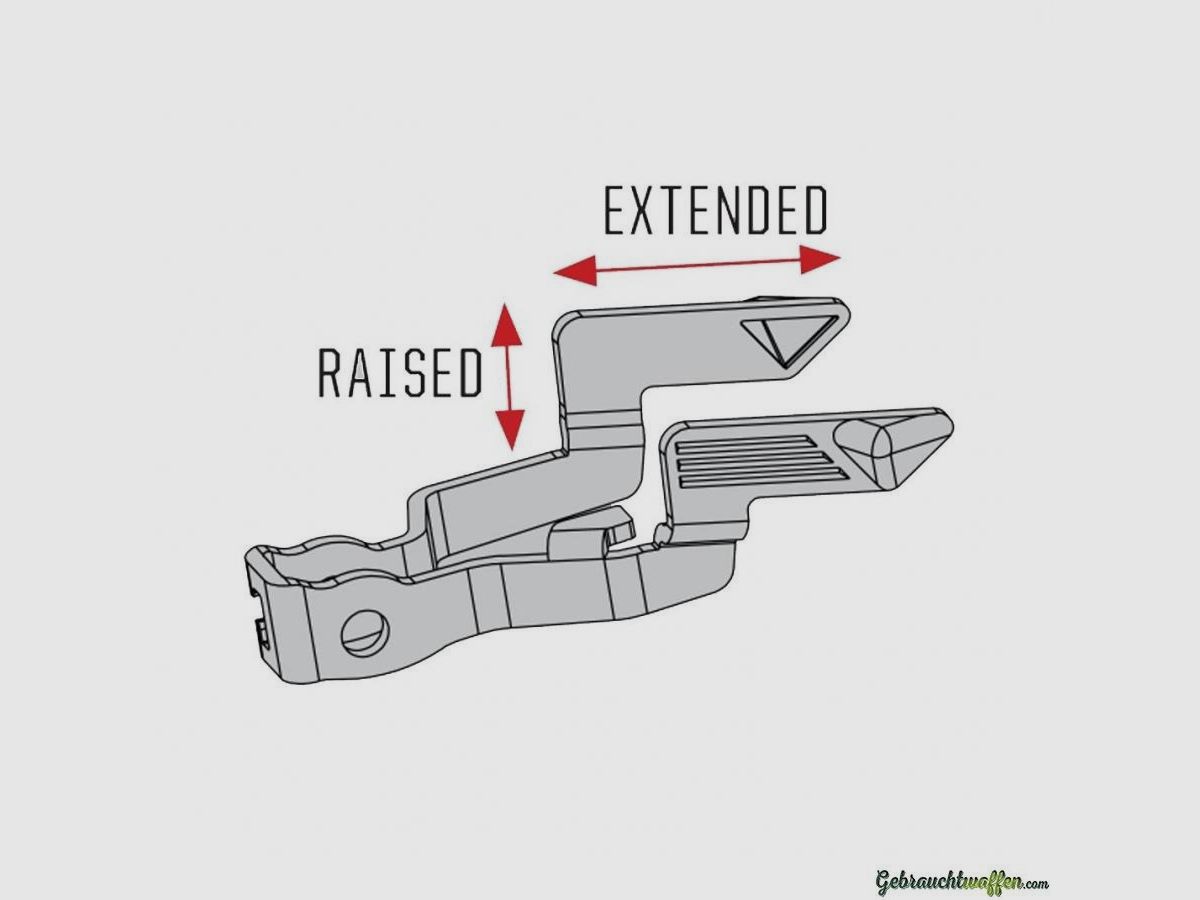 Erweiterter und erhöhter Verschlussfanghebel für Glock Gen 5 von Kagwerks / Extended & Raised Slide Release for Glock Gen 5 Kagwerks 