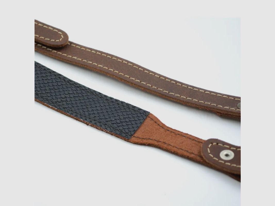 Gurt mit Schulterpolster Karabiner Rindsleder 90-95cm, Bild 2 von 5