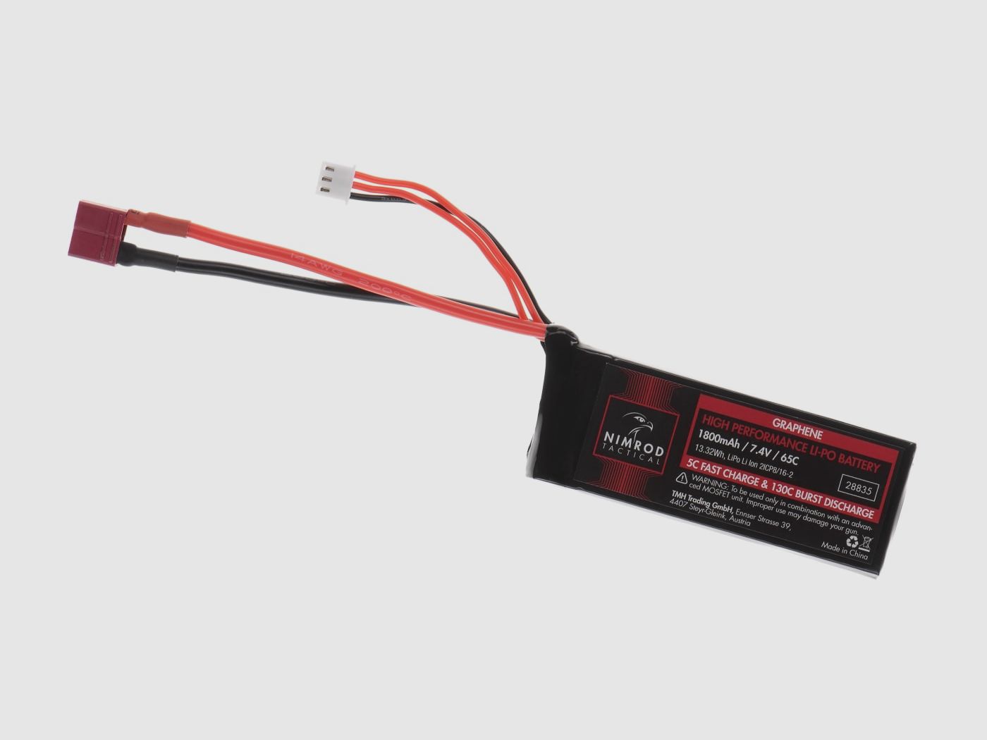 Lipo 7.4V 1800mAh 65C Graphene T-Plug | Nimrod