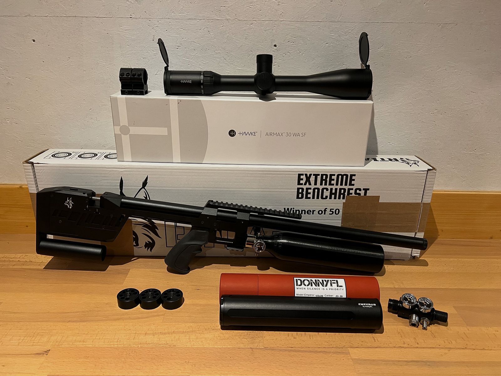 Fusil à air RTI Prophet II Cal30/7,62 EDgun Diana JSB Diabolos