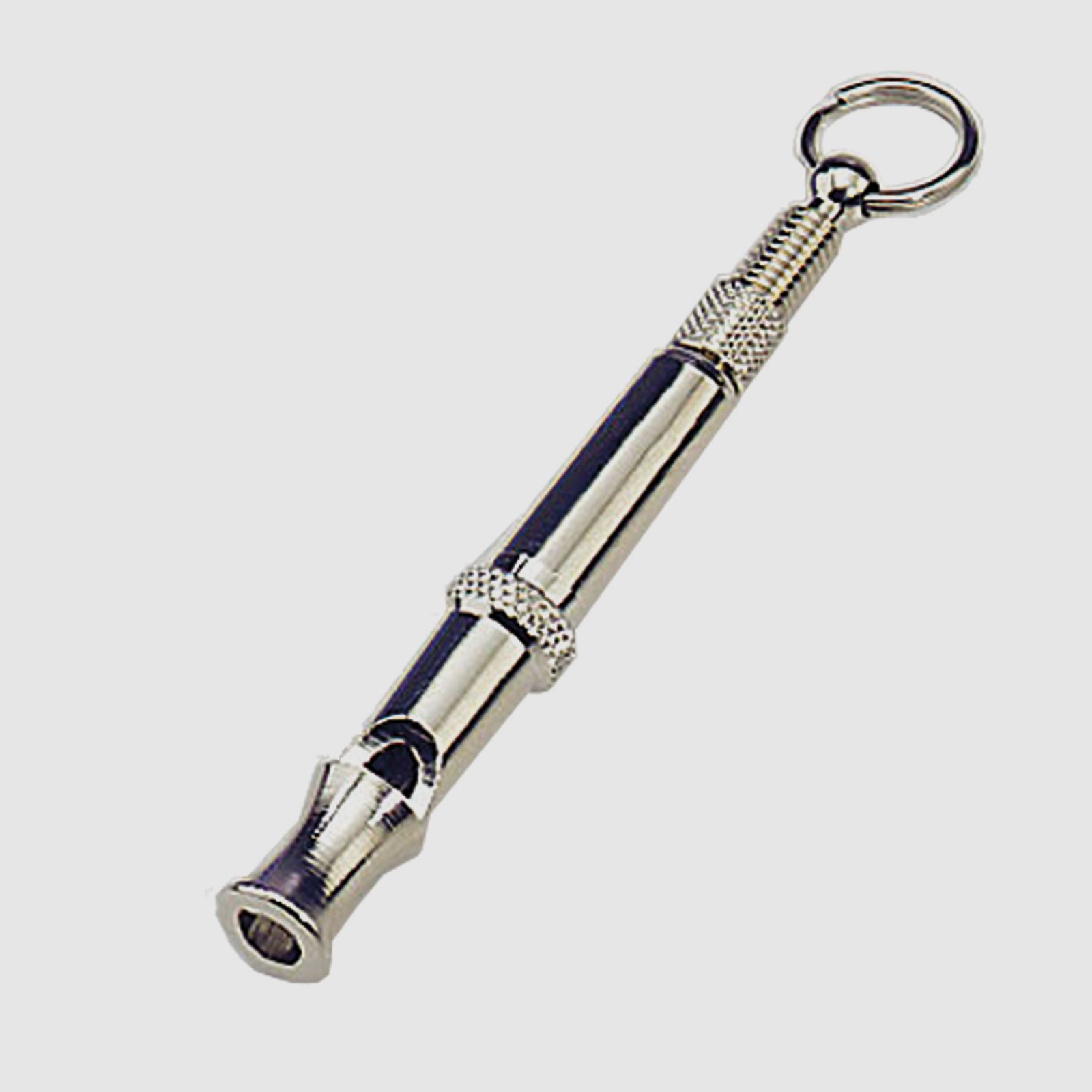 Sprenger Lautlose Hundepfeife aus Messing, vernickelt, Länge: 7,5cm