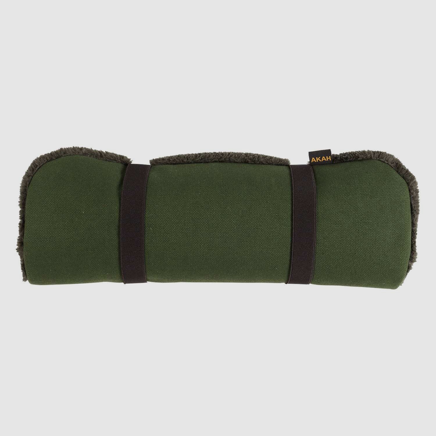 Coussin de siège AKAH en fourrure de fibre/canvas