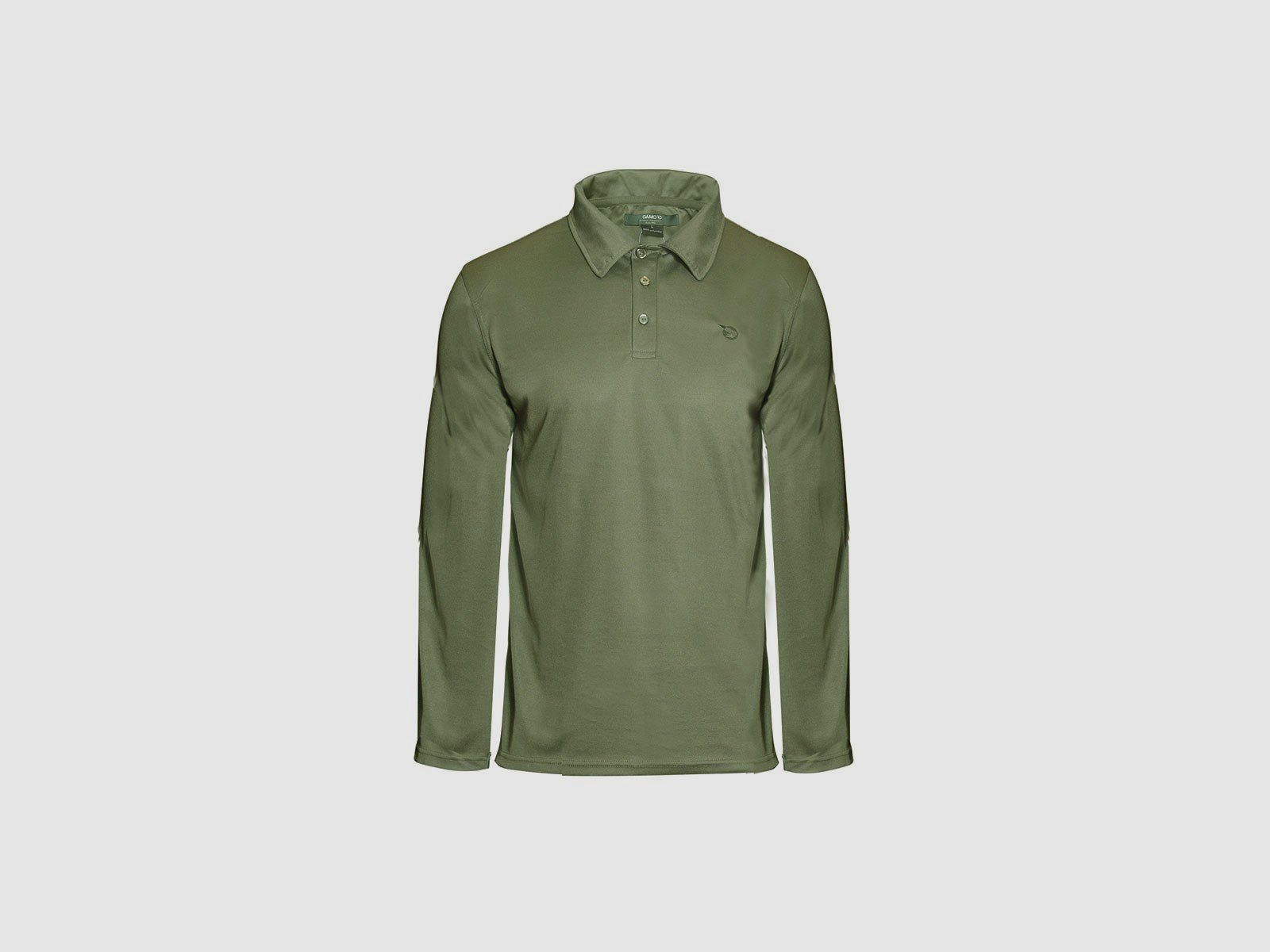 Polo Basic Langarm Khaki