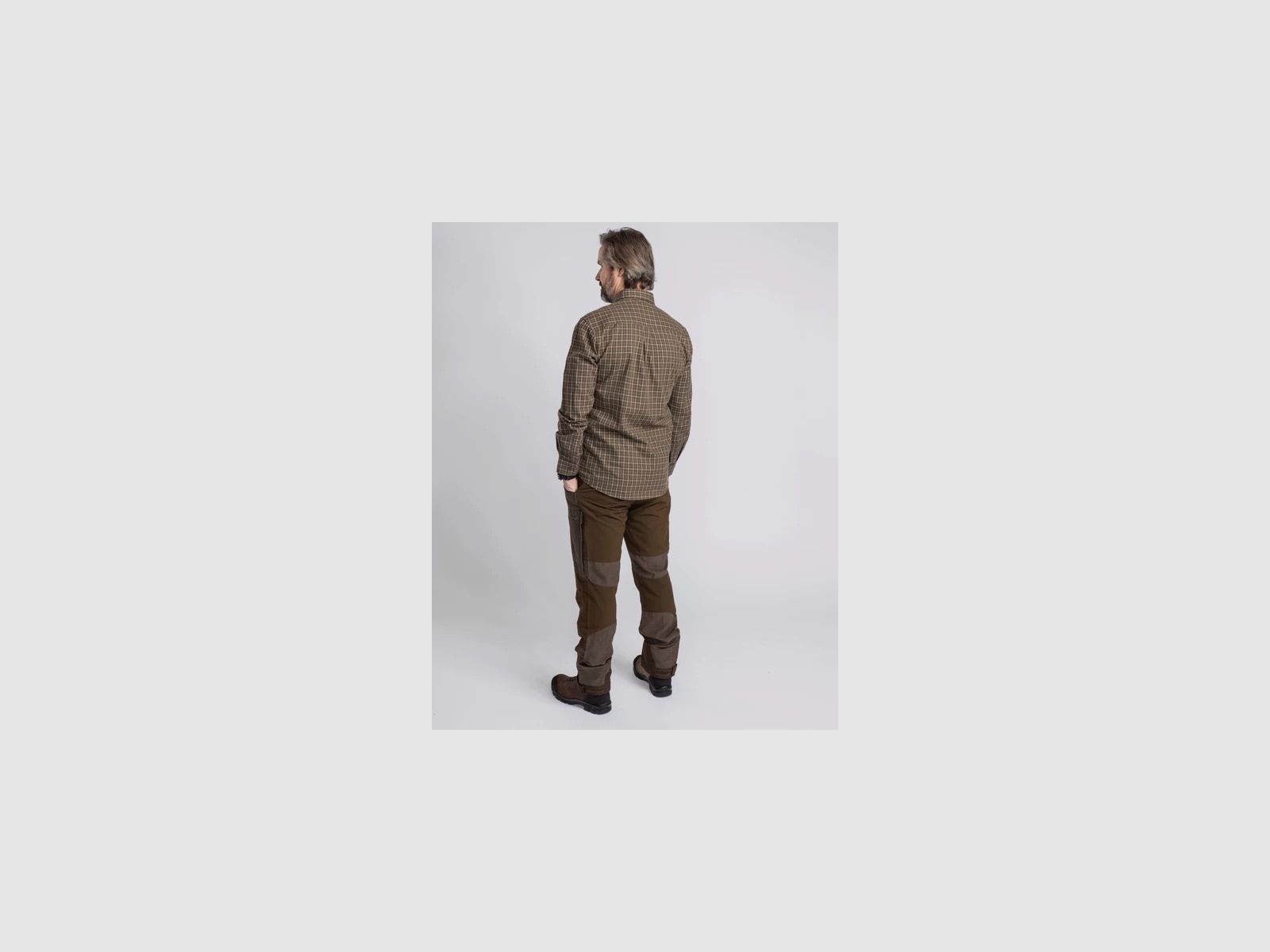 PINEWOOD Caribou Hunt Extreme Trousers Men Suede Brown/ Dark Olive