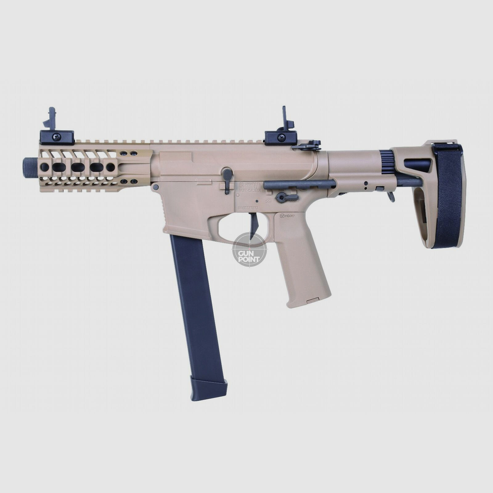 Softair - Gewehr - Ares - M45S-S EFCS S-AEG dark earth S -S - ab 18, ber 0,5 Joule
