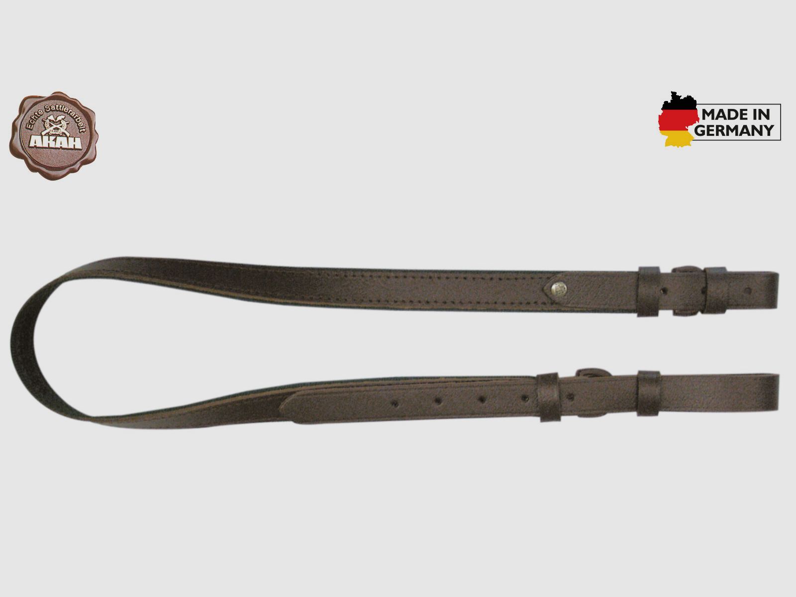 Sangle de fusil AKAH rivetée en cuir de vache