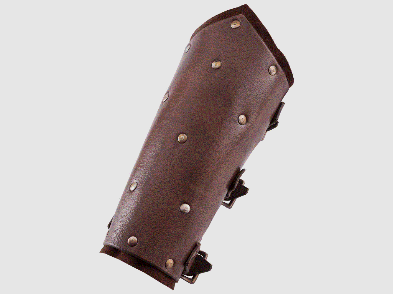 Ulfberth Armschützer aus Leder mit Nieten und Wildleder, Paar, versch. Farben