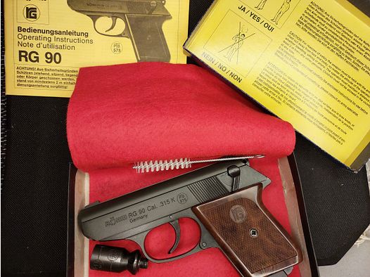 Röhm RG90 / RG 90 pistola de fogueo .315 Knall PTB 575 OVP