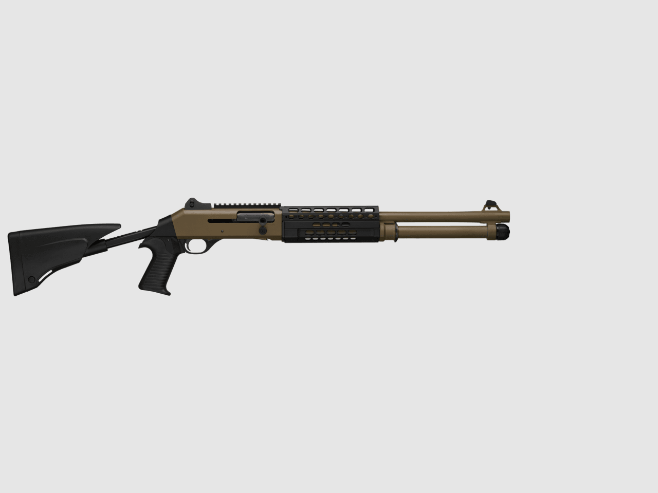 Benelli M4 Super 90 TS A1 Bruin Semi-Automatisch Geweer