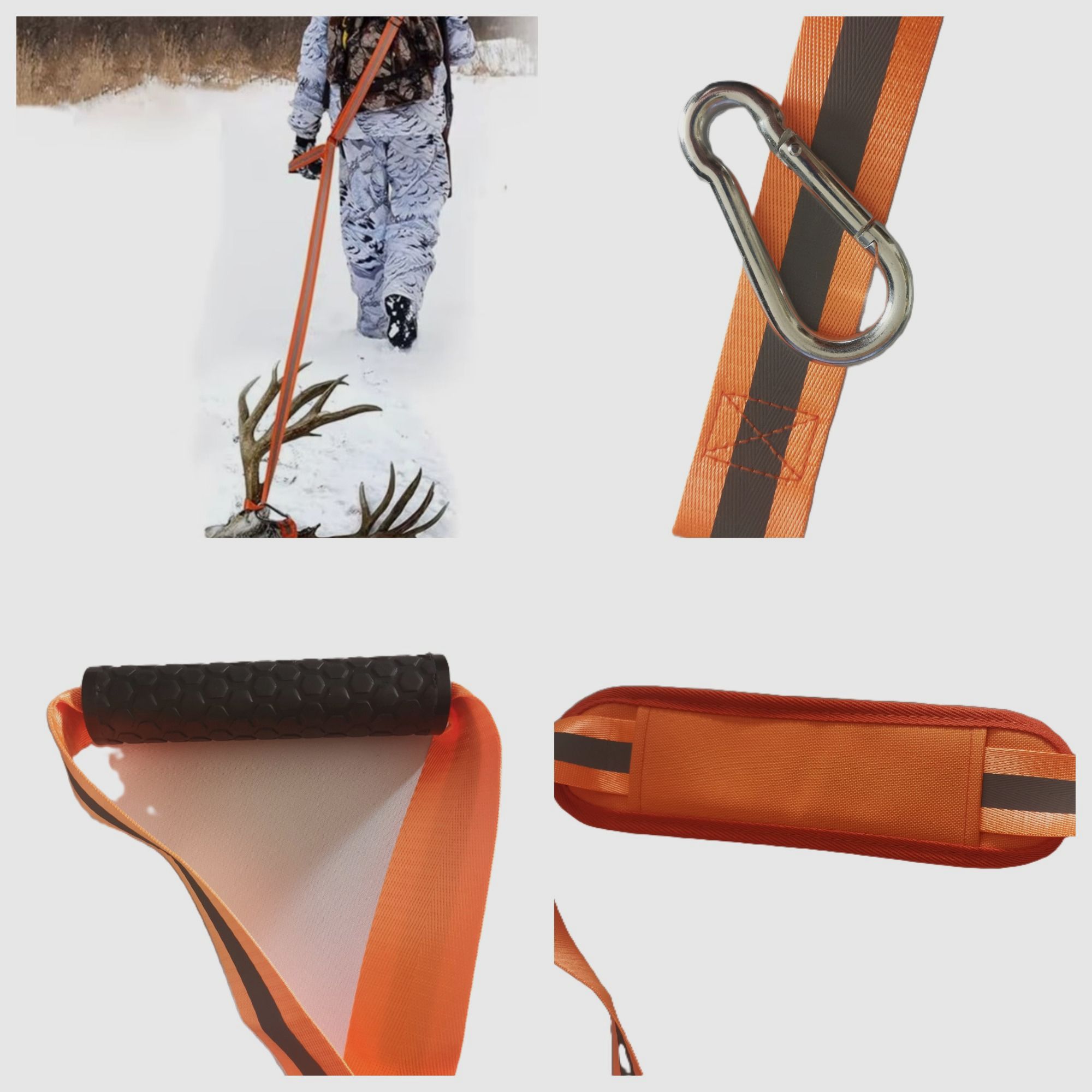 Bergegurt Wildbergehilfe Bergehilfe Leine Deer Drag Jagd Wild
