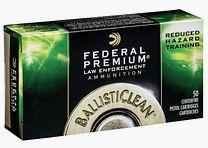 Federal Ballistic Clean 9mm Luger 100GR RHT 50 cartridges