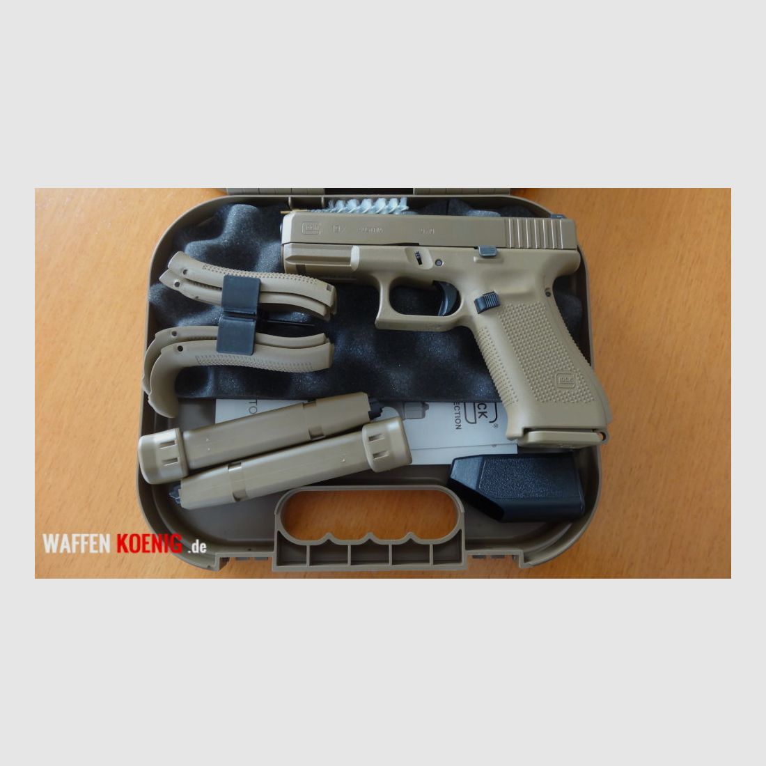 Glock SL-pistool: Glock 19X-kal. 9x19 mm in Coyote Tan