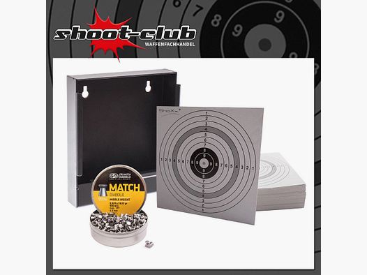 xxx Set: Trappola per proiettili + 120 bersagli + JSB Match
