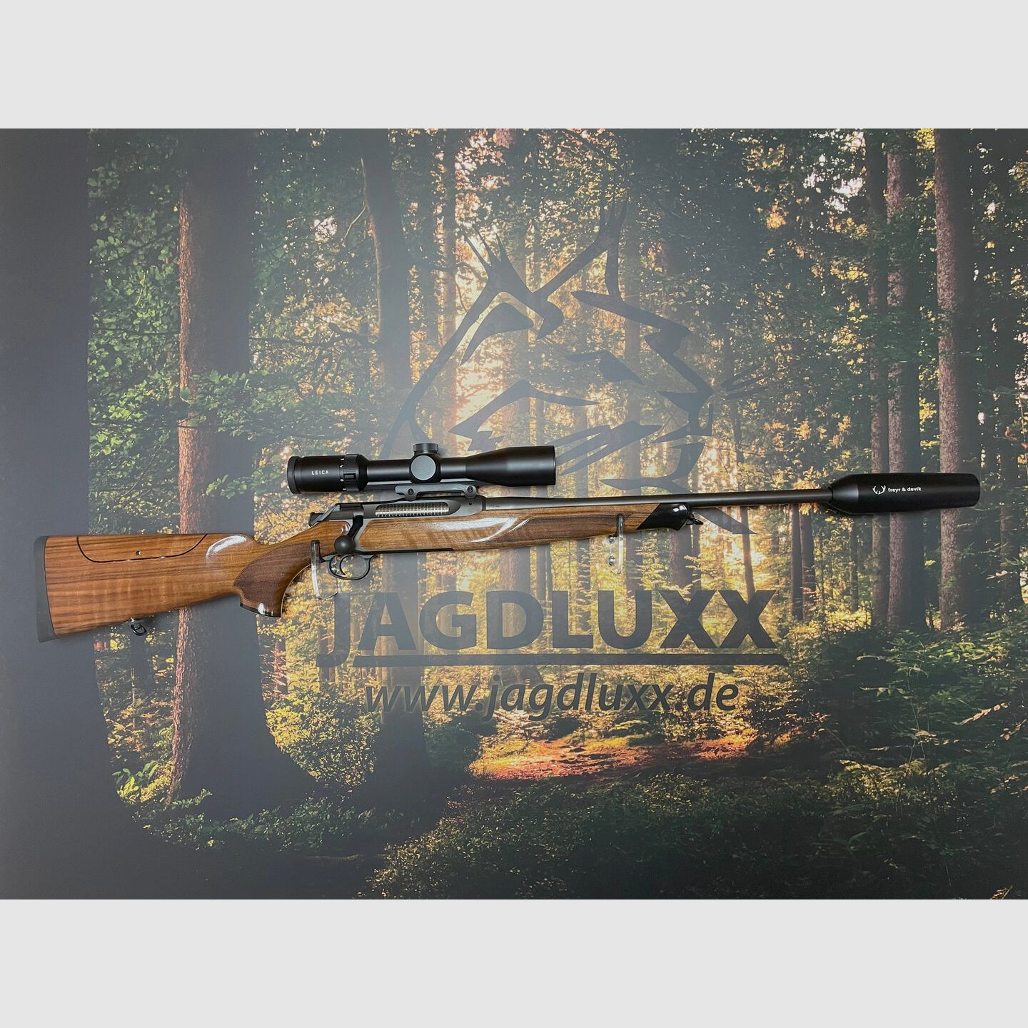 Sauer 505 ErgoLux im Set mit VSR, Sonnenschliff, Leica Zielfernrohr und Schalldmpfer