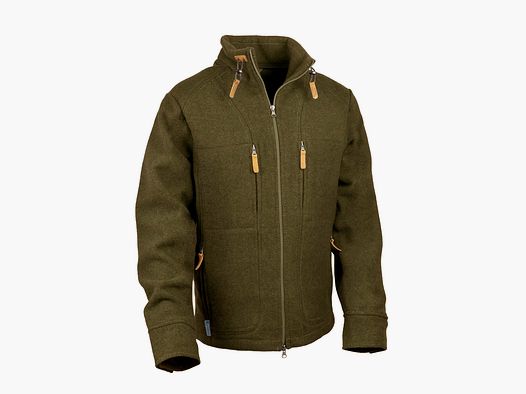 Miękka kurtka z loden "Kragenhuber", moss green