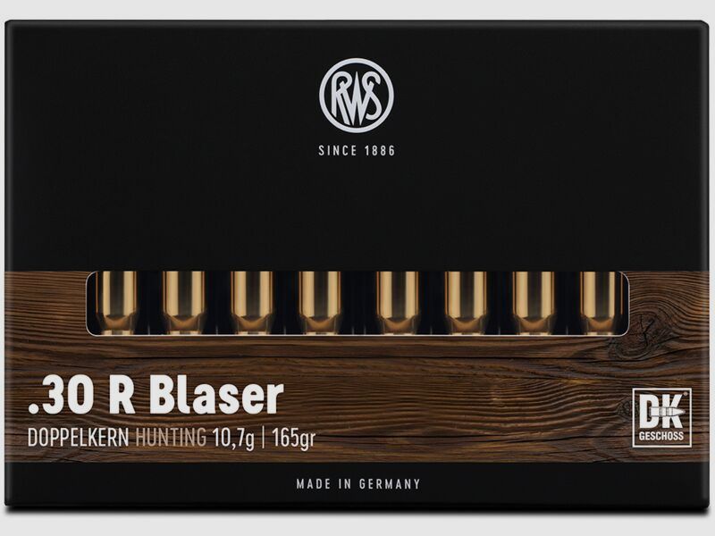 RWS .30R Blaser RWS Doppelkern (DK) 165grs - 20 pièces