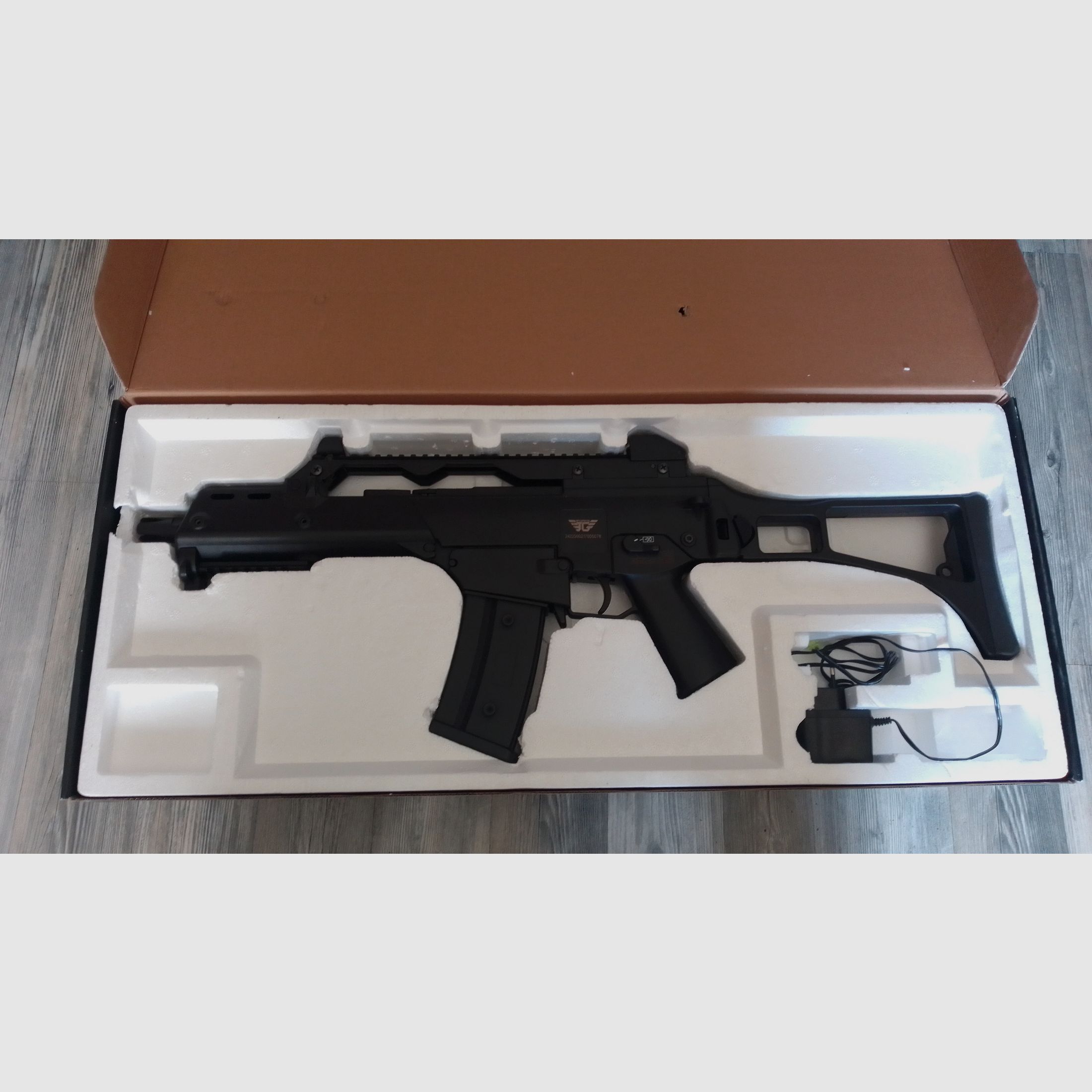 G36 Sturmgewehr Softair - Jing Gong Mod. 36C Komplettset S-AEG 6mm BB schwarz 