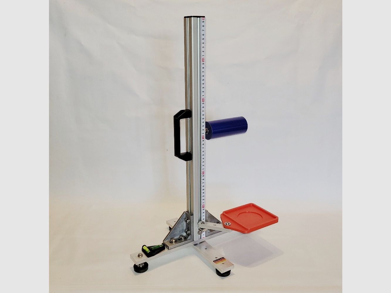 KGF Auflagestativ - Auflageständer Alu X-600-Ultimate klappbar mit Buchenholz-Auflage, Waage, Griff, Maßband + Munitionshalter
