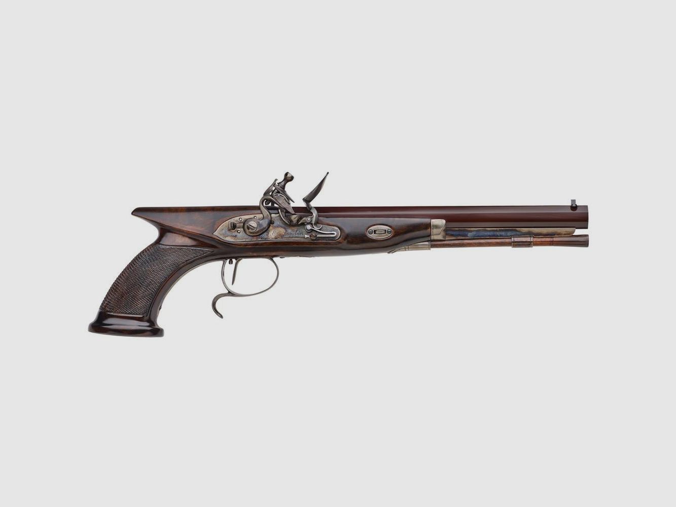 Pistolet Tatham Egg Davide Pedersoli C. - Calibre .45 à Silex - Réplique Historique Précise et Fonctionnelle, image 4 sur 4