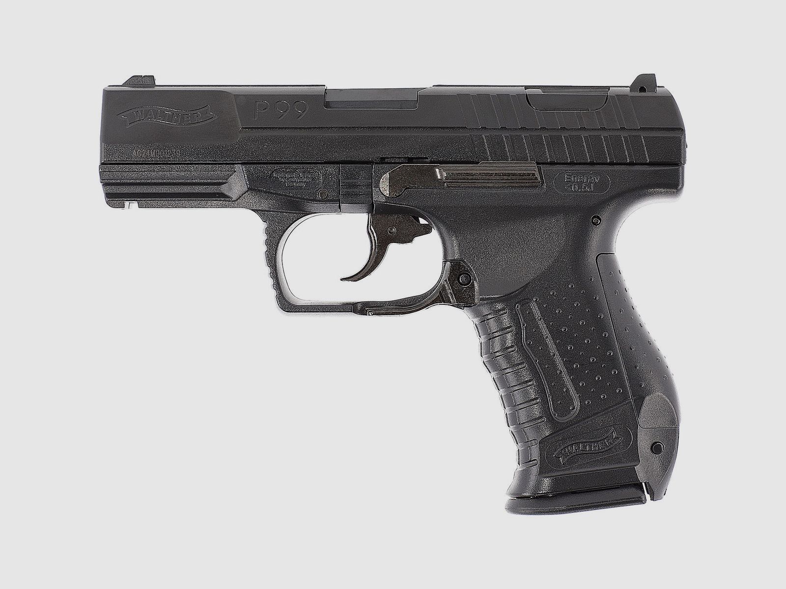 Walther P99, < 0.5 J, spring pressure