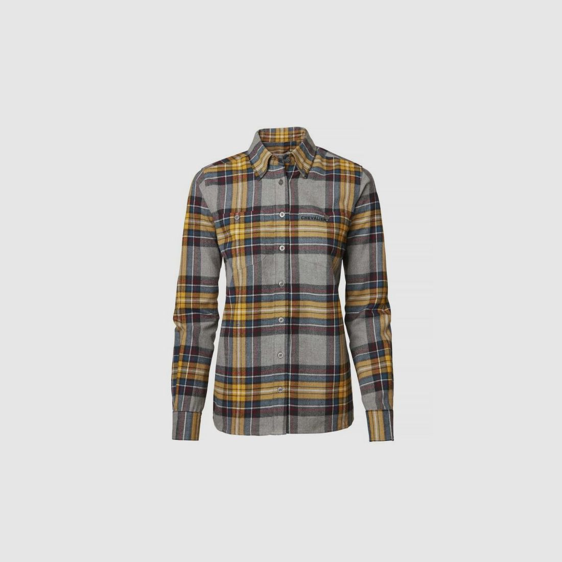 Chevalier Damen Flanellbluse Lynx Mustard Checked
