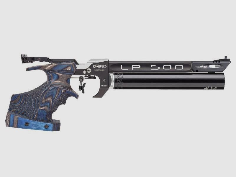 Walther LP500 Expert "Blue Angel" mit einer Alu-Kartusche