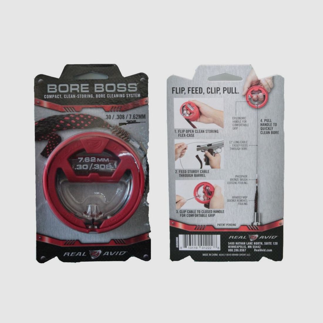 Real Avid Bore Boss - Corda di pulizia della canna - Boresnake 7,62mm / .30 / .308