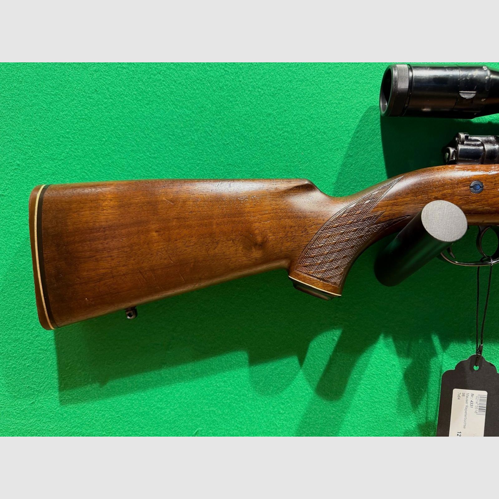 Mauser Stutzen 98 (Mauser-Werke Oberndorf) 7x64 & Zeiss 2,5-10x52, immagine 4 di 10