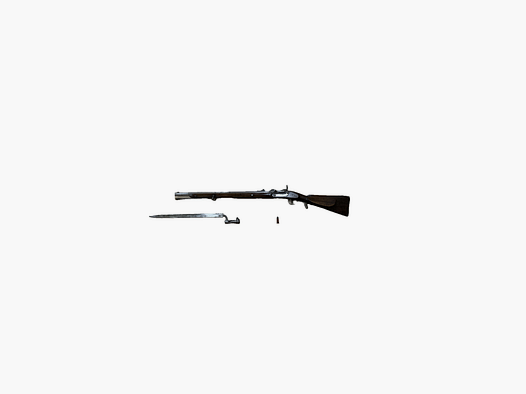 Wänzel Jägerstutzen M1854/67 kal. 14 x 33R Wänzel z oryginalnym bagnetem i nabojem